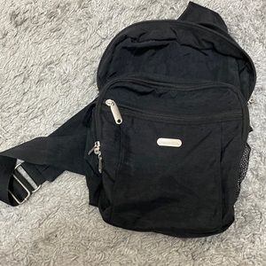 Baggalini Black Cross Body Slingbag backpack purse water resistant